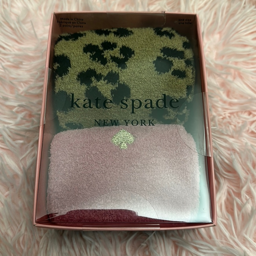Kate spade rubber bottom no slip socks